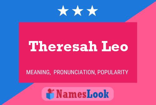 Theresah Leo Name Poster