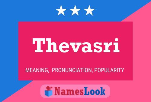 Thevasri Name Poster