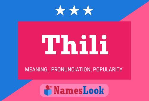 Thili Name Poster