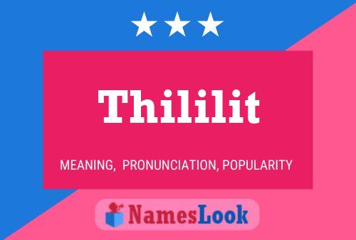 Thililit Name Poster