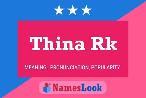 Thina Rk Name Poster