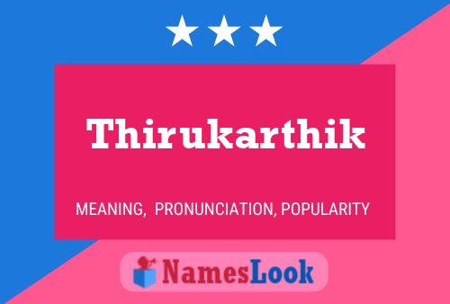 Thirukarthik Name Poster