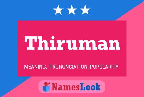 Thiruman Name Poster