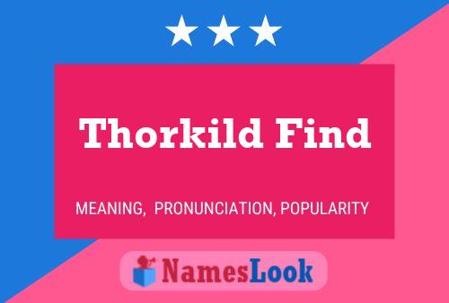 Thorkild Find Name Poster