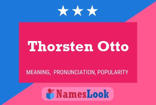 Thorsten Otto Name Poster