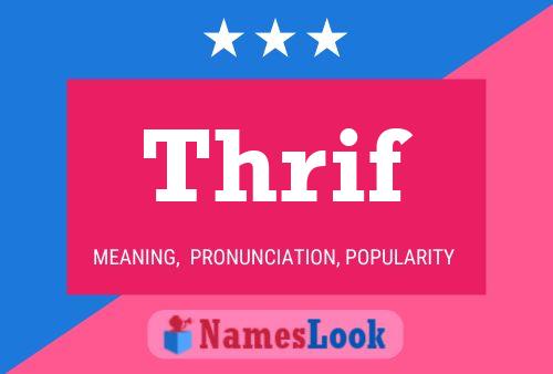 Thrif Name Poster