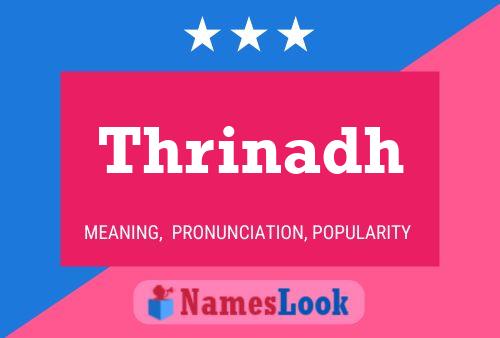 Thrinadh Name Poster