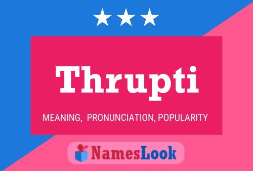 Thrupti Name Poster