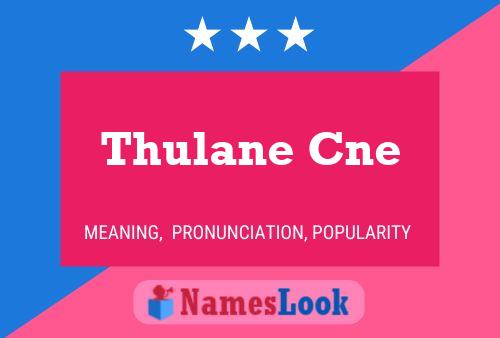 Thulane Cne Name Poster