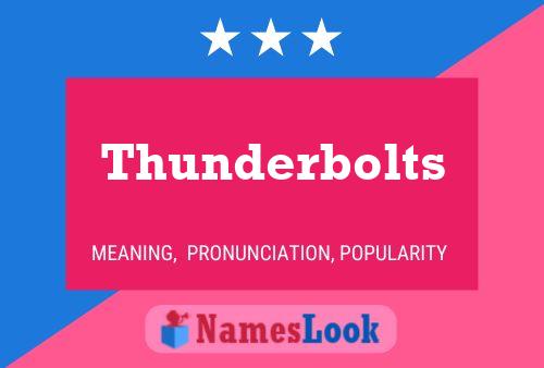 Thunderbolts Name Poster