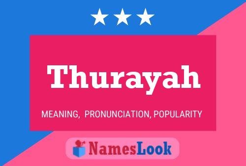 Thurayah Name Poster