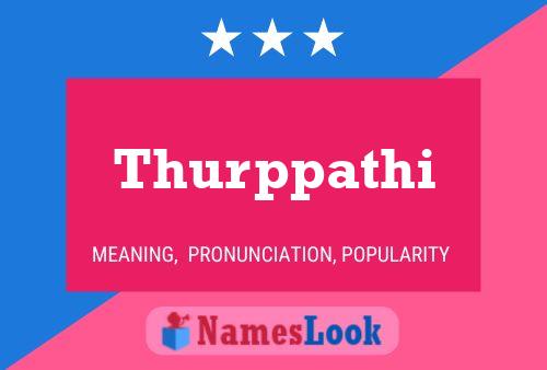 Thurppathi Name Poster