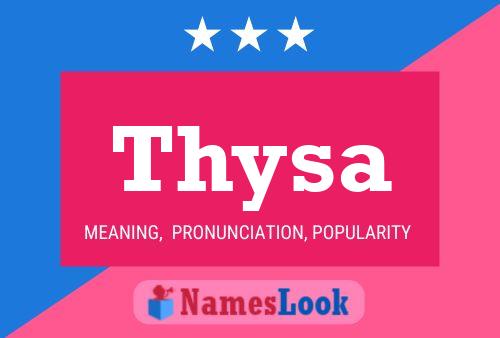 Thysa Name Poster