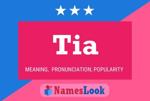 Tia Name Poster