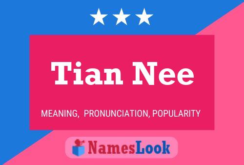 Tian Nee Name Poster