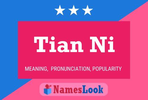 Tian Ni Name Poster