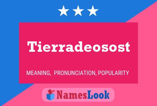 Tierradeosost Name Poster