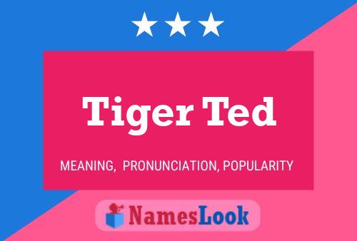 Tiger Ted Name Poster