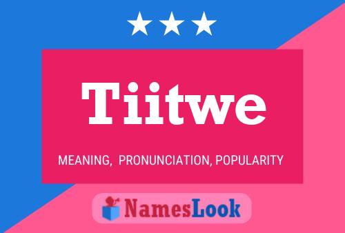 Tiitwe Name Poster