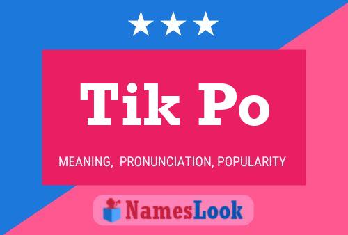 Tik Po Name Poster