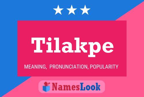 Tilakpe Name Poster