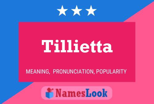 Tillietta Name Poster