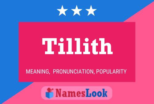 Tillith Name Poster