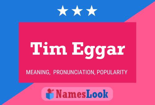 Tim Eggar Name Poster