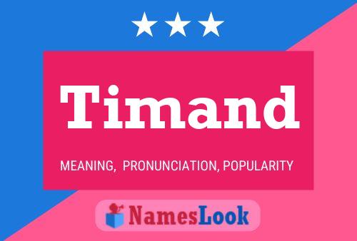 Timand Name Poster