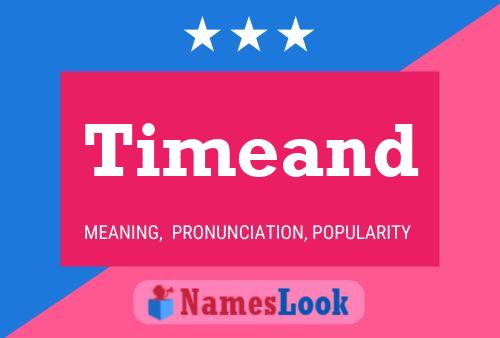 Timeand Name Poster