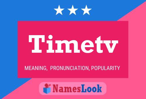 Timetv Name Poster