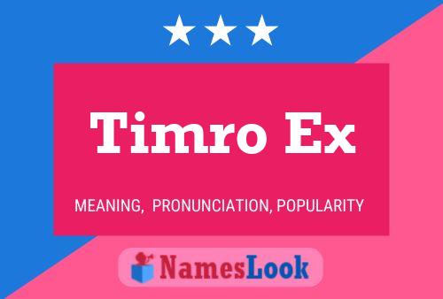 Timro Ex Name Poster