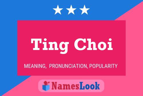 Ting Choi Name Poster