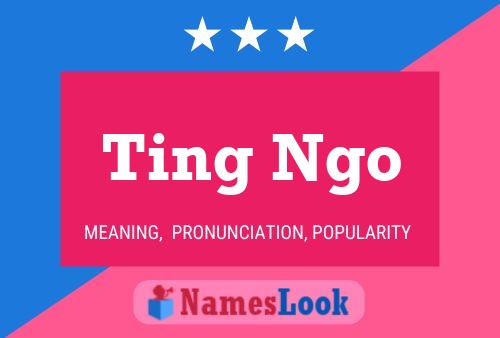 Ting Ngo Name Poster