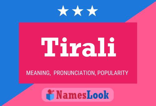 Tirali Name Poster