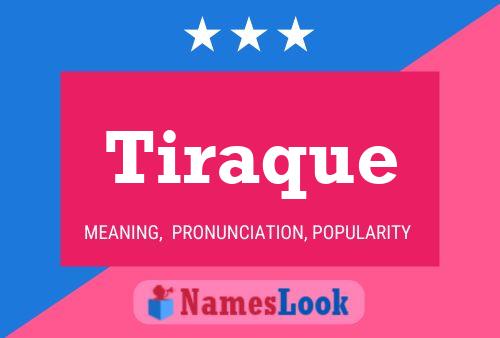 Tiraque Name Poster