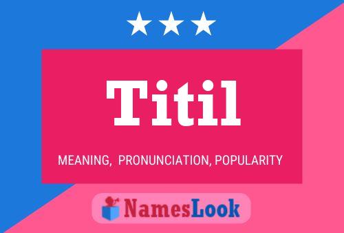 Titil Name Poster