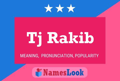 Tj Rakib Name Poster