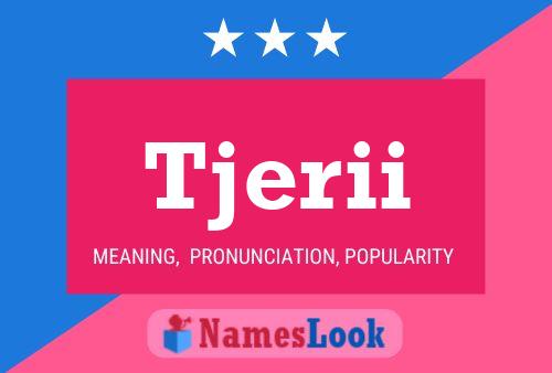 Tjerii Name Poster