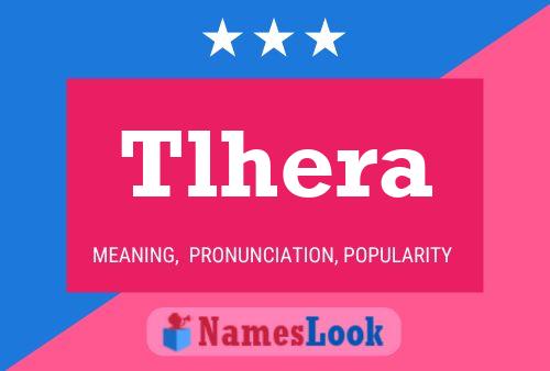 Tlhera Name Poster