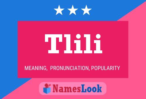 Tlili Name Poster