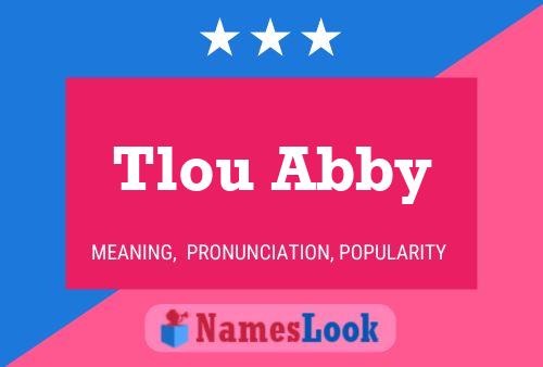 Tlou Abby Name Poster