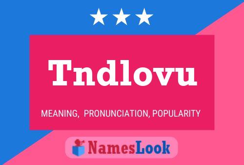 Tndlovu Name Poster