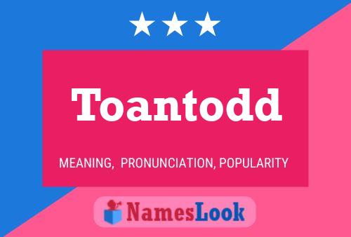 Toantodd Name Poster