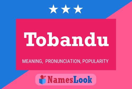 Tobandu Name Poster