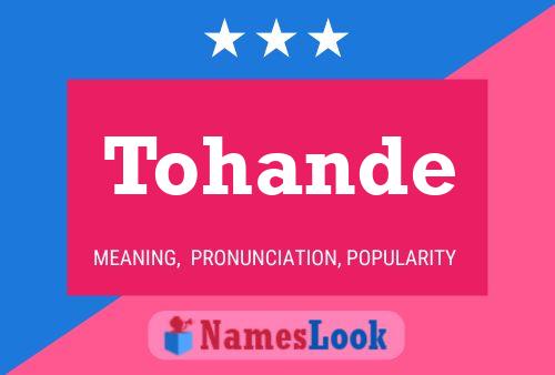 Tohande Name Poster