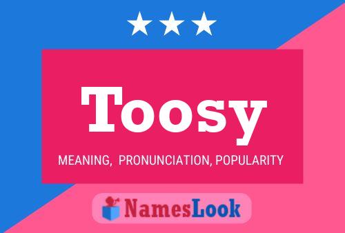 Toosy Name Poster