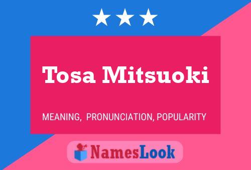 Tosa Mitsuoki Name Poster