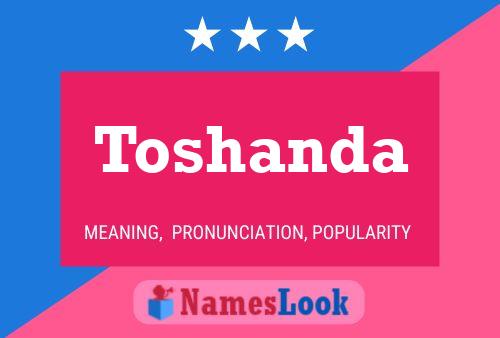 Toshanda Name Poster