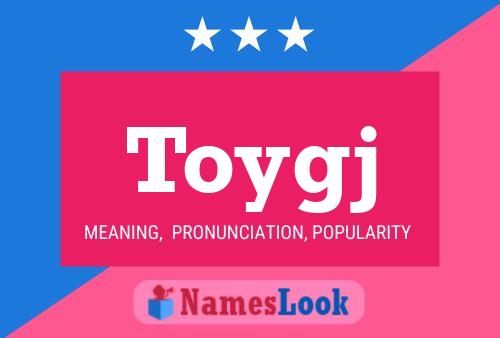 Toygj Name Poster